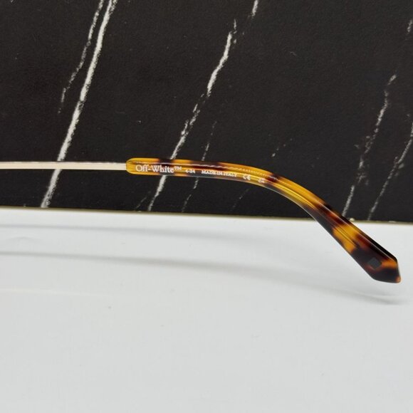 NEW OFF-WHITE OERI13M MIAMI 7662 SUNGLASSES UNISEX OVAL HAVANA ORANGE EYWEAR - Picture 9 of 11